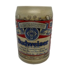 Vintage Anheuser Busch Budweiser Label Stein Beer Ceramarte Mug 