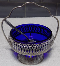 Cobalt Blue Glass & Chrome