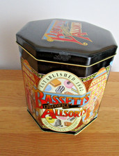 Bassett’s Liquorice Allsorts ROUND/OCTAGONAL Tin - EMPTY - RARE/VINTAGE - 1993