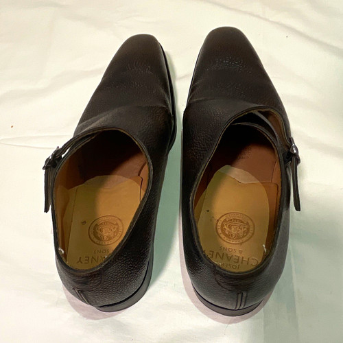 Cheaney brown leather monk - leather,
