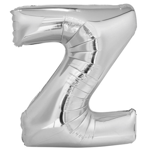 Silver letter balloon - balloon, 34"