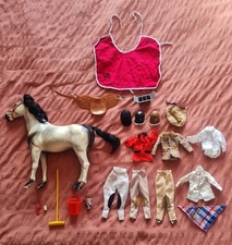 Vintage Sindy Horse And Accessories