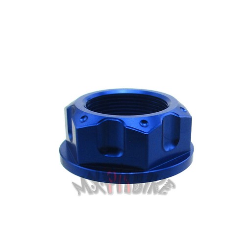 Steering stem nut blue - steering, for