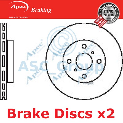 Apec braking 255mm vented - 2x,