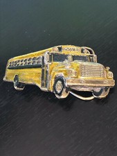 Vintage School Bus Belt Buckle