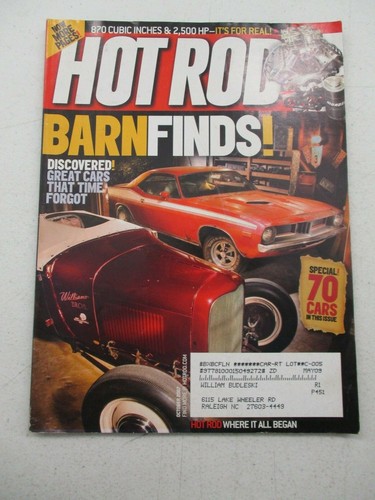 Hot rod magazine october - rod,