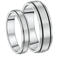 His & Hers 5&7mm Titanium