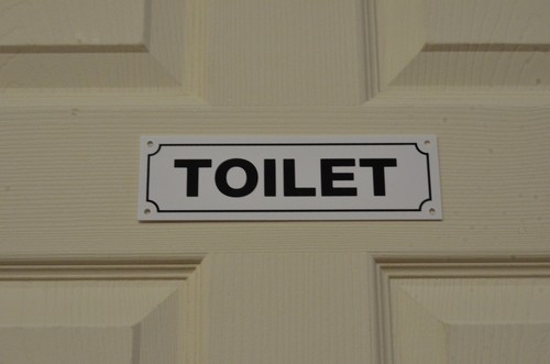 Toilet sign sticker - sign,