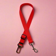 Dog Seat Belt Restraint - Red