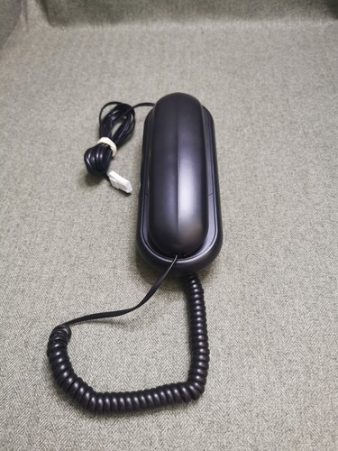 Wall mount telephone black - wall,