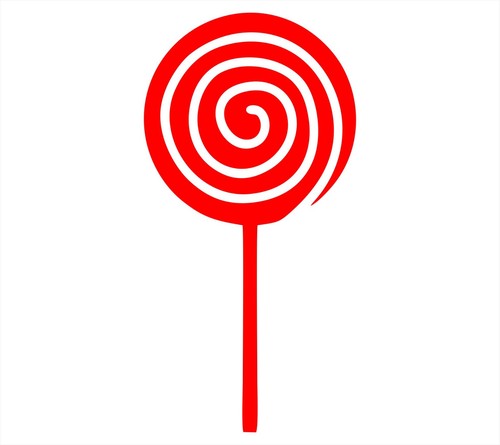 Lollipop candy vinyl decal - candy,