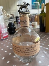 Blantons Bourbon Whiskey Empty Bottle & S Horse Cork & Topper