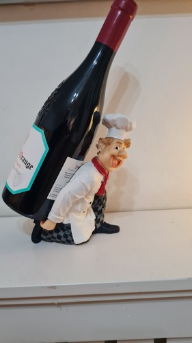Vintage chef wine bottle - wine,