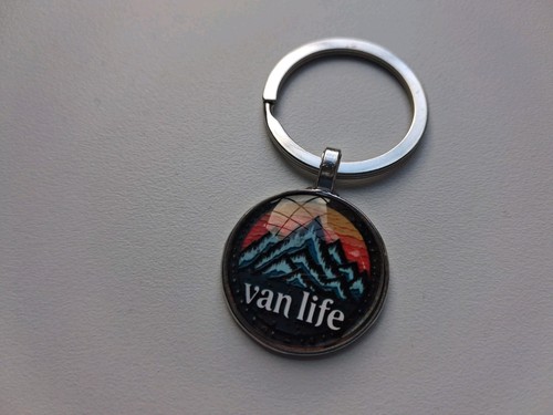 Van life metal - van, keyring
