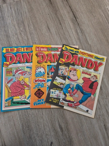 Vintage the dandy comic - x3,