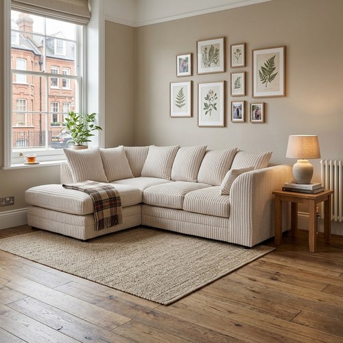 Seater cream corner r sofa - corner, l/r