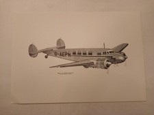 lockheed electra 10 model Print by Ken Bowers 1979