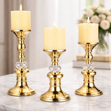 Elegant Gold Metal Pillar