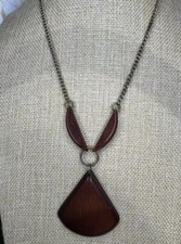 Vintage Brown Bakelite Carved