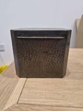 Art Deco Hammered Sheffield Pewter Tea Caddy 1920s Travis Wilson Co Manor Period
