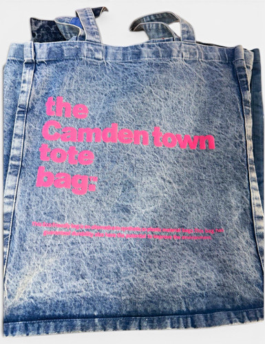Blue denim women tote bag - blue,