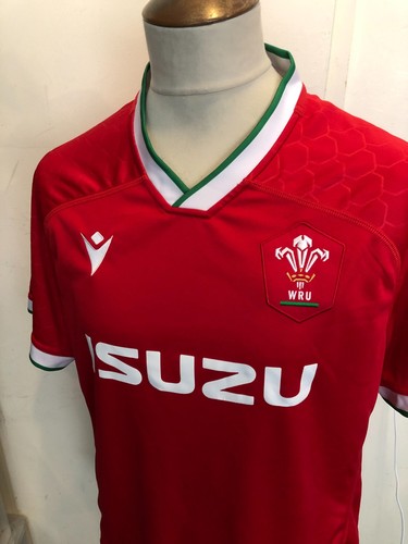 Wales macron rugby union shirt - wales,