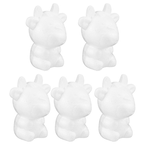 5pcs cow ornament unfinished - cow,