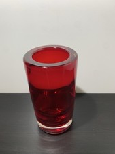 Whitefriars Geoffrey Baxter Ruby Red Chunky Cylinder Vase Pattern 9583 C.1966