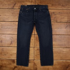 Vintage Levis 501 Jeans 36 x 32 Big E Premium Dark Wash Straight Blue Red Tab