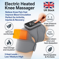 Heated Vibration Knee Massager Pain Relief Brace for Muscle Joint Support