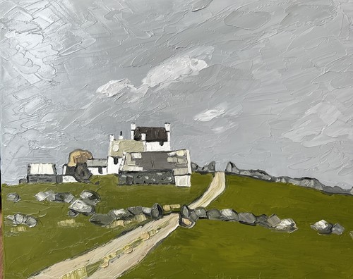Welsh oil painting - ,