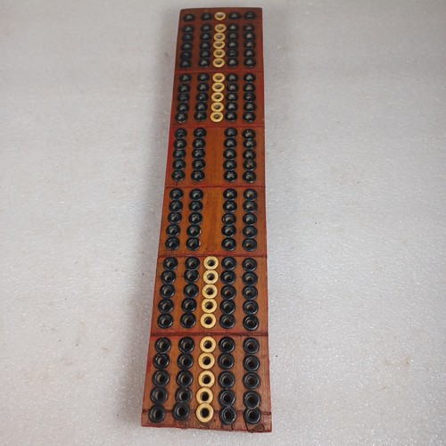 Vtg antique cribbage - cribbage, board