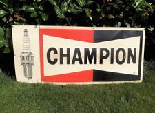 Champion Spark Plugs RARE Original Large Advertising Shop Garage Display Sign