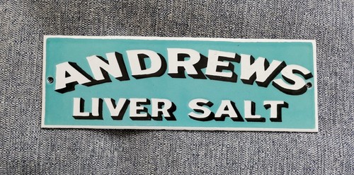 Porcelain enamel sign andrews - sign,