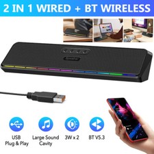 Wired USB + Bluetooth PC Sound