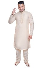 Men's Cotton Thread Embroidered Kurta Pajama Shalwar Kameez 1917