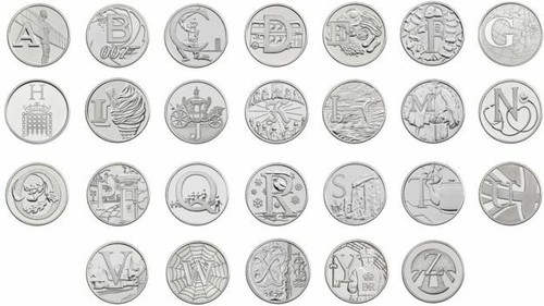 2019 alphabet 10p piece - 2019,