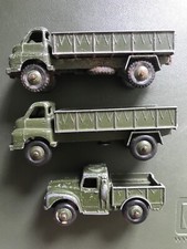 Vintage Dinky Toys 621 3 Ton Army Wagon  2x Military and Cargo truck 641