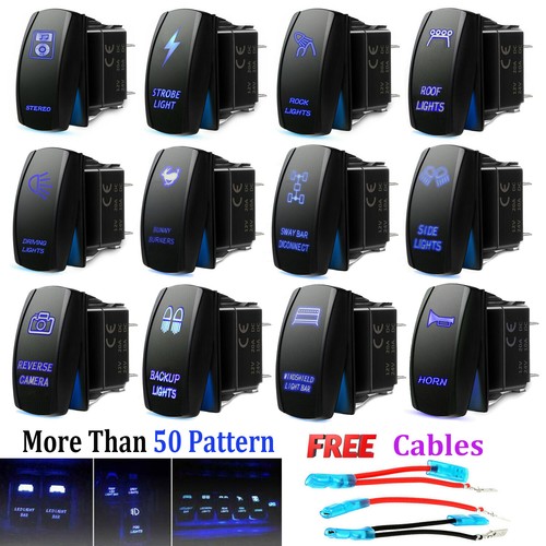 Rocker switch off - on-off, dual