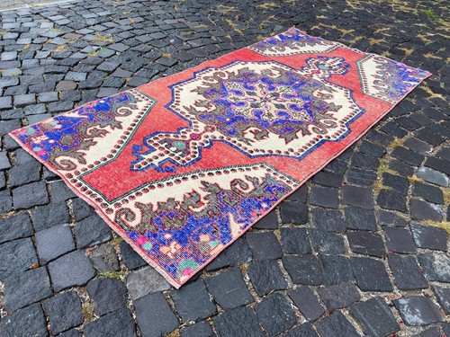 Wool rug area vintage - wool, rug,