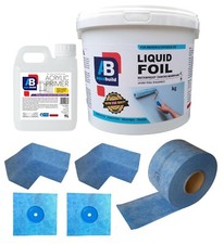 7.5 m² Waterproof Tanking Set Aqua Build Shower Liquid Foil Membrane Seal Kit10