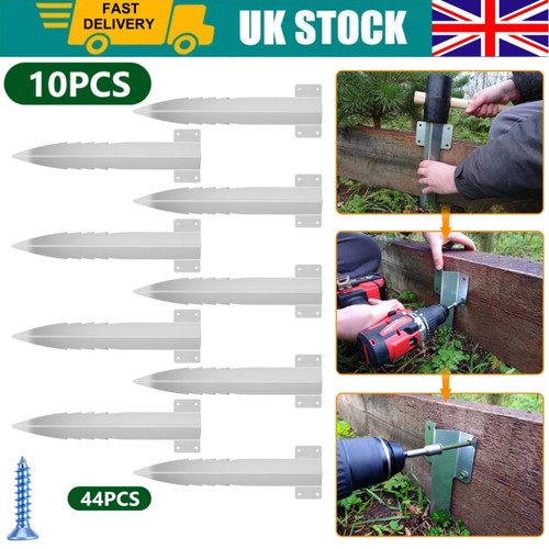 Railway sleeper brackets - 10,