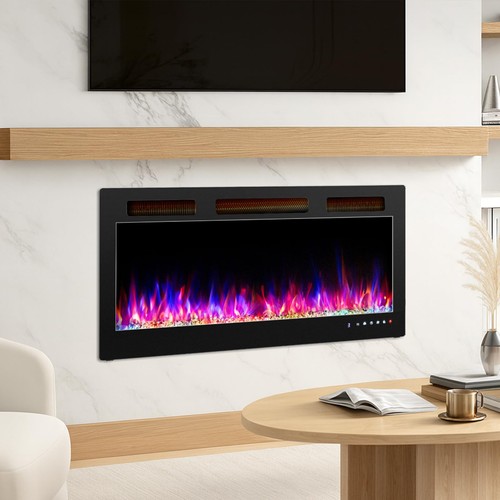 Electric fireplace wall - electric,