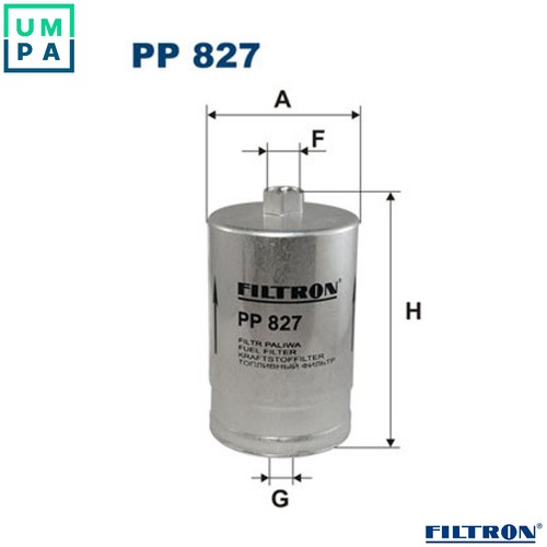 Fuel filter 827 - for, peugeot