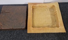 Square Log Stepping Stone Latex Rubber Mould