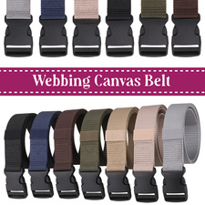 Men Tactical Nylon Canvas Belt