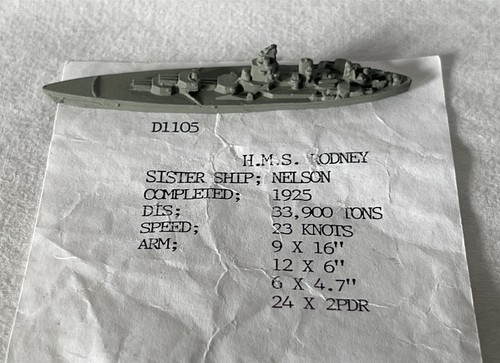 D1105 hms rodney vintage - rodney,