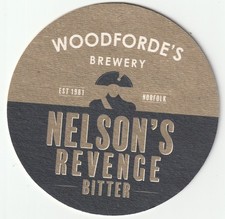 BEER MAT - WOODFORDE'S NORFOLK ALES - NELSON'S REVENGE - (Cat No 035) - (2017)