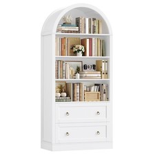 Arched bookcase with drawers - arched,