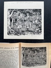 Faith Jaques pen & ink PUBLISHED M M Kaye Princess Book The Far Pavilions author